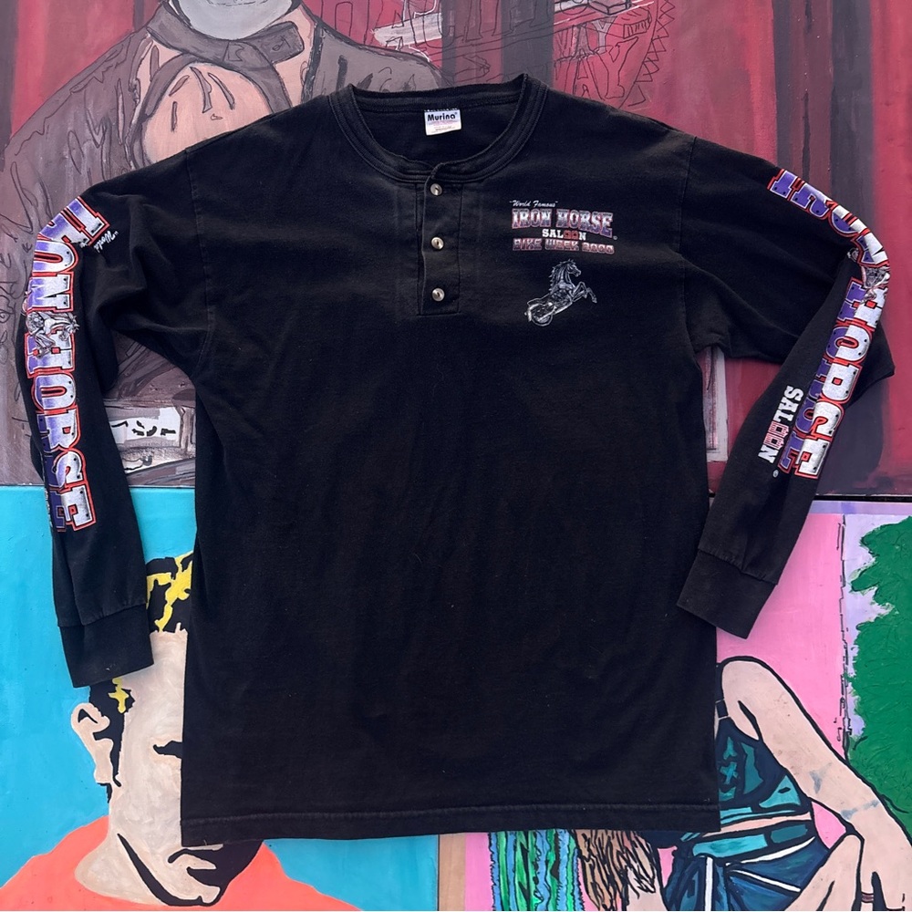Vintage Iron Horse Saloon Long Sleeve Graphic Tee